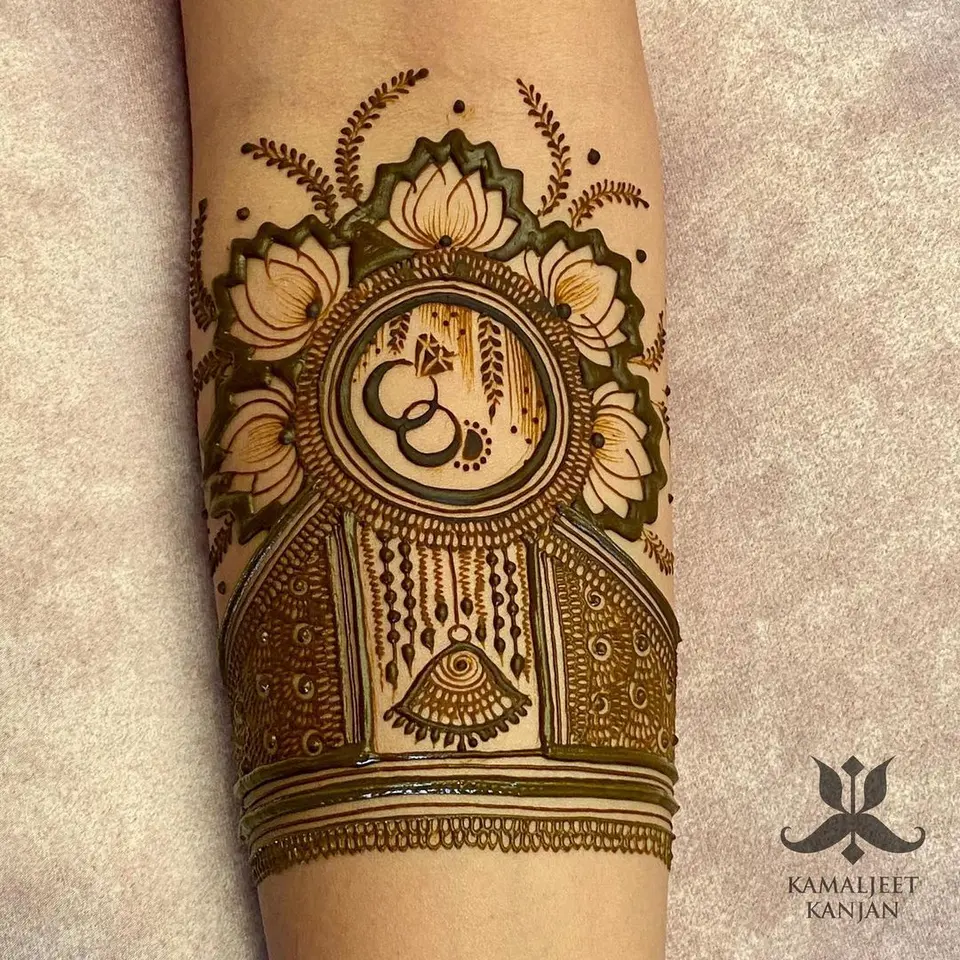 front hand stylish front hand simple mehndi design