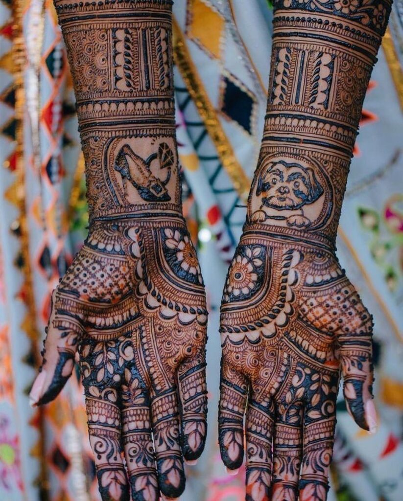 mehndi design photo bridal front hand