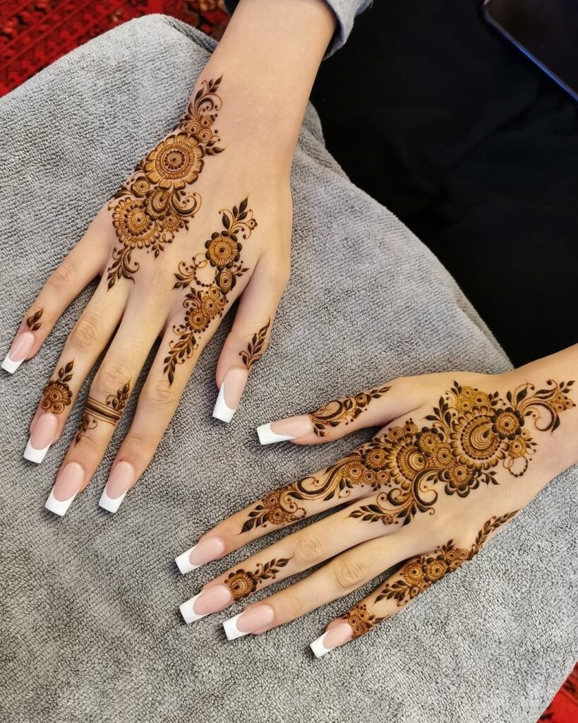 mehndi designs for girls back hand