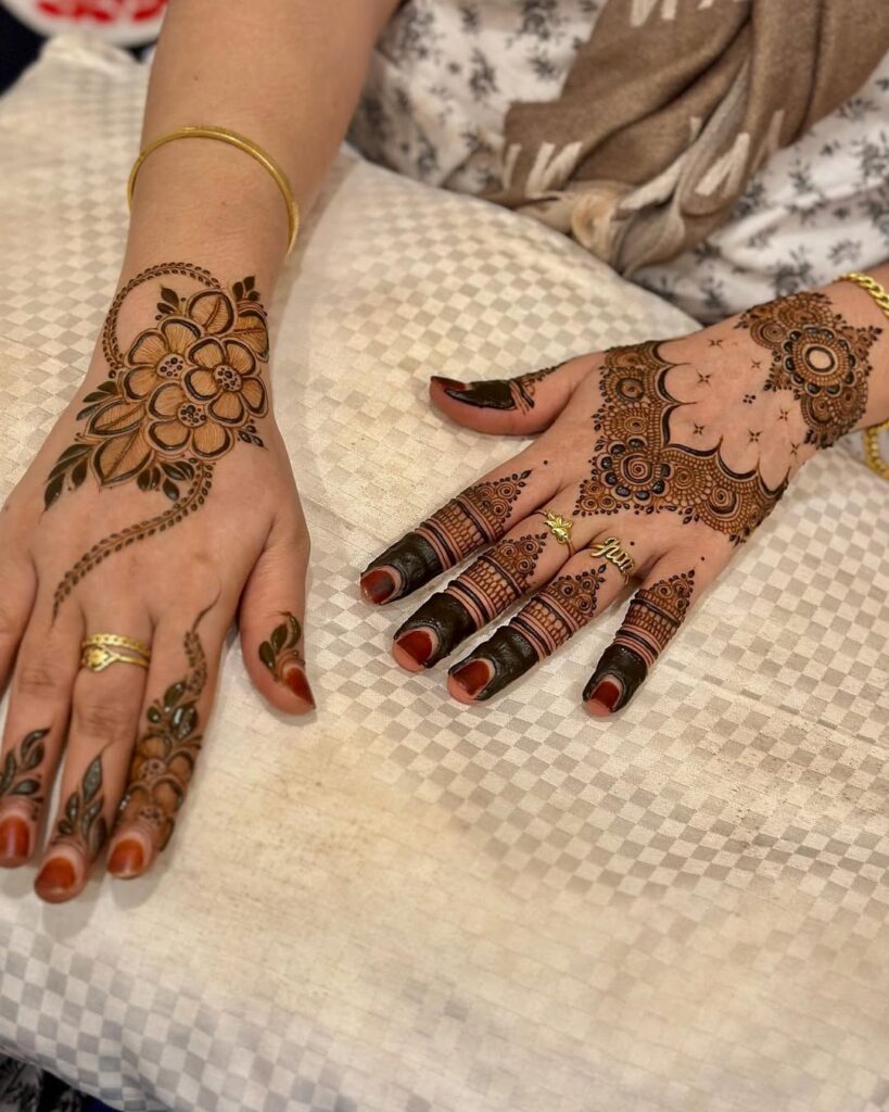 modern mehndi royal front hand mehndi design