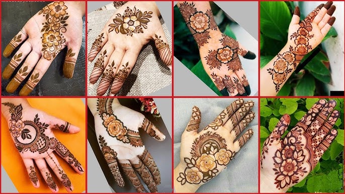 flower mehndi design
